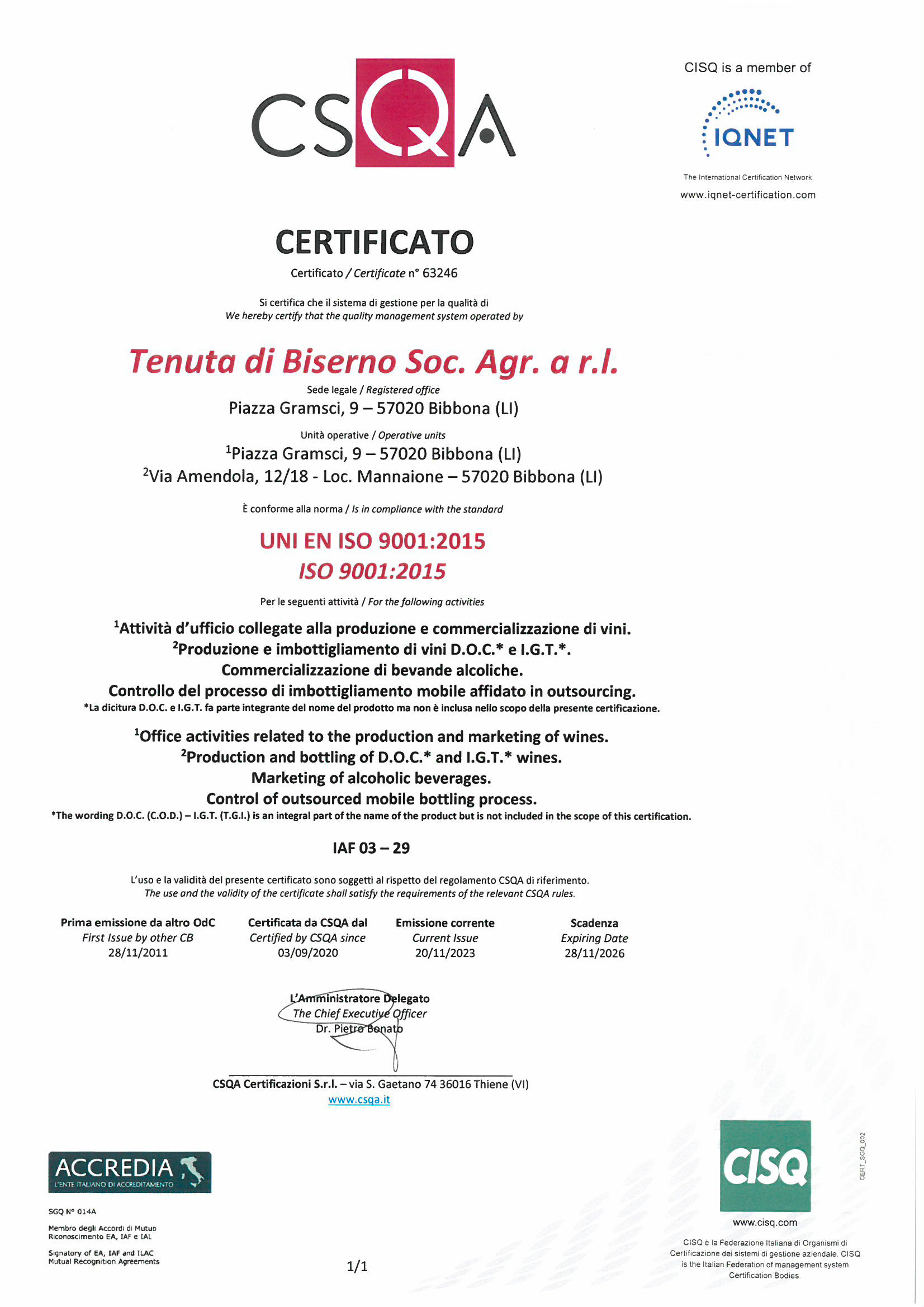 Certificazioni 3